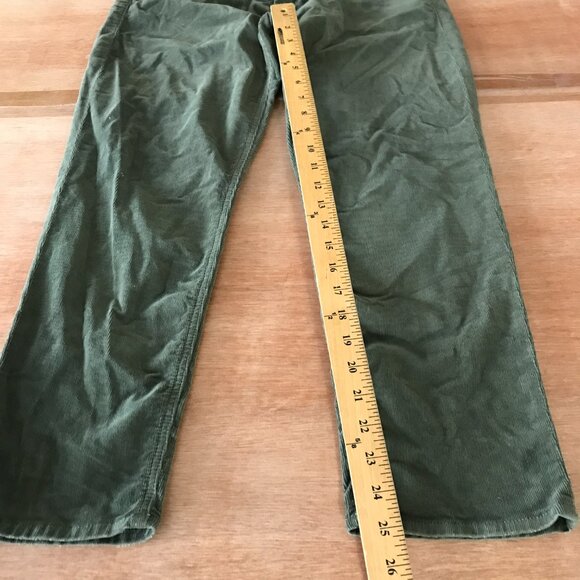Mother The Dropout Corduroy Jeans Women 29 Green Mid Rise Stretch Preppy 17896 - Picture 7 of 13